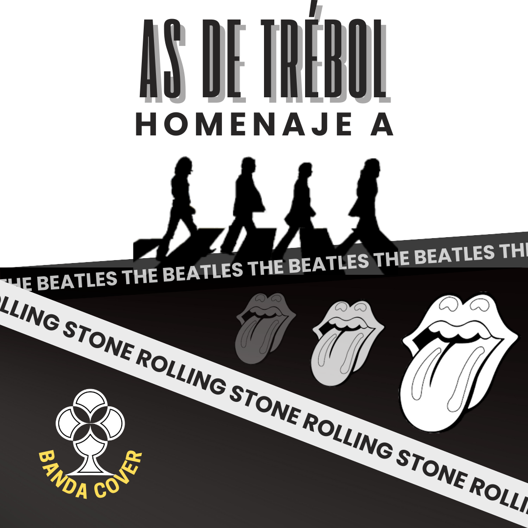 Beatles & Rolling Stones con As de Trébol